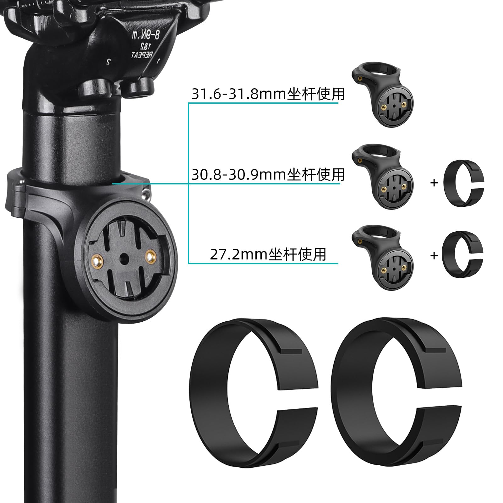 Amazon.co.jp: Ranyi クォーターターンシートポストマウント Garmin
